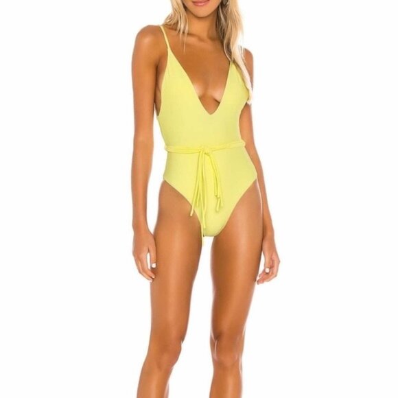 lovewave yellow one piece swimsuit - Picture 1 of 5